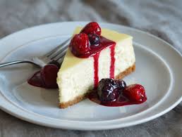 cheesecake and berries